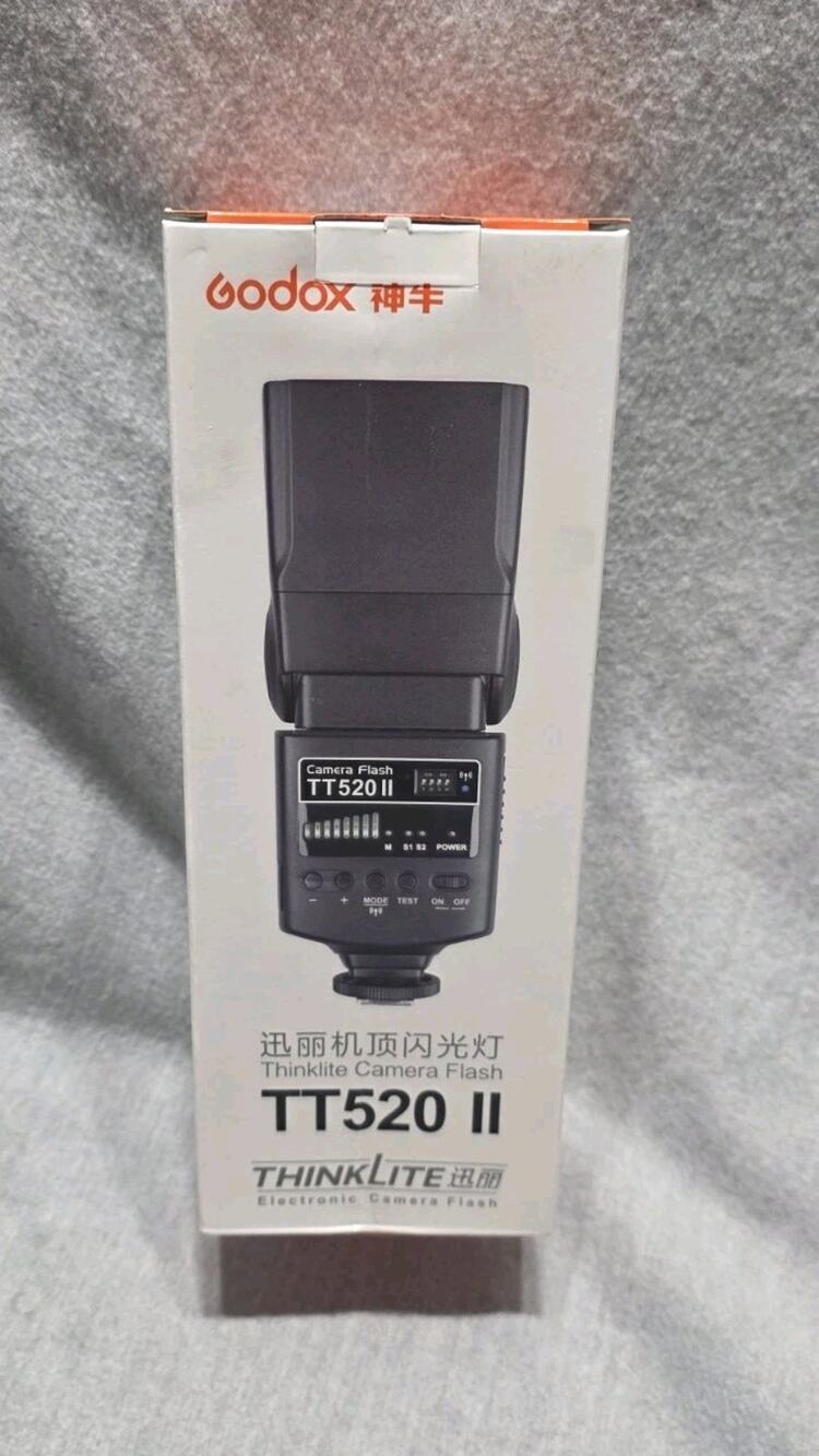 Godox Camera Flash TT520II with Wireless Signal Canon Nikon Pentax Olympus